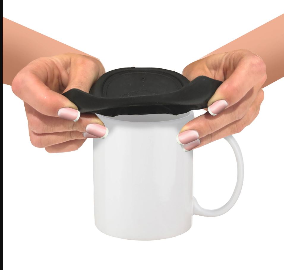 درپوش لیوان و نی سیلیکونی