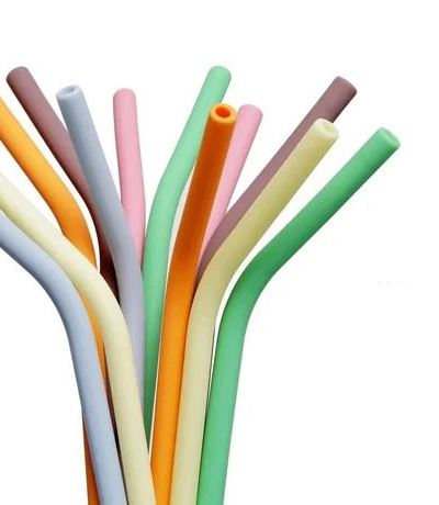 درپوش لیوان و نی سیلیکونی